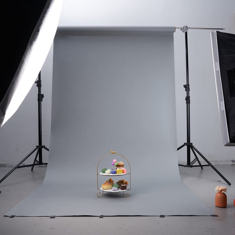 Yizhily Seamless Photogrphy Background Paper, Paper Backdrop Roll for Photoshoot, 53" x16', Ultra Black - Image 2